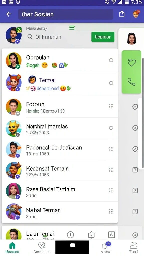 judol303 - Fitur chat untuk interaksi antar pemain.