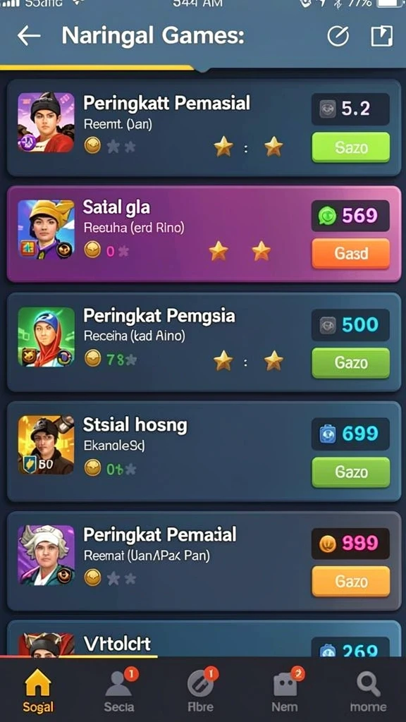 kaol68 - Fitur leaderboard untuk kompetisi global.