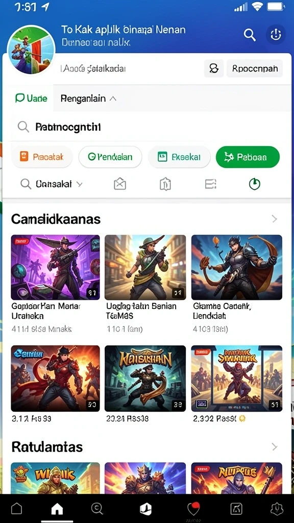 koitoto - Tampilan level yang penuh warna dan detail.