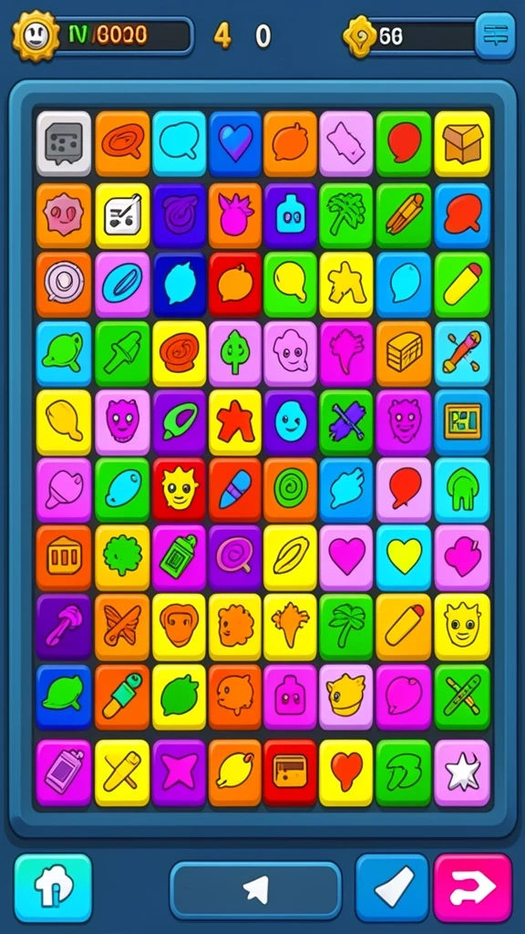 topanhoki - Screenshot saat bermain level menengah yang menantang.